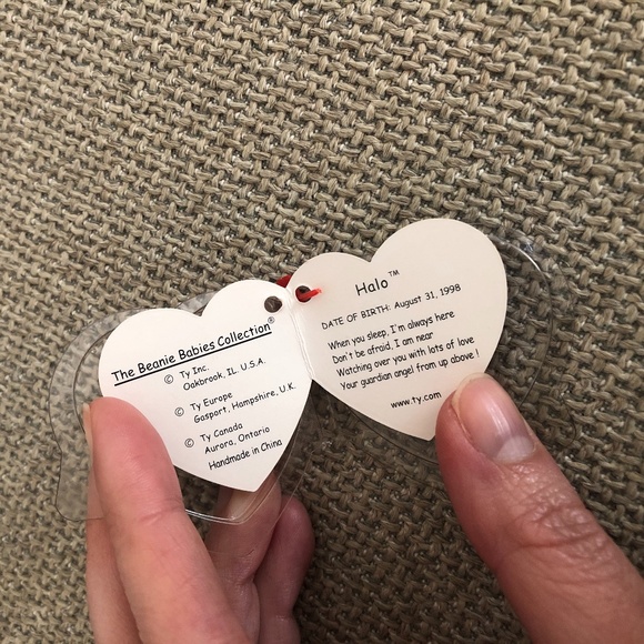 Ty Beanie Baby - Halo Bear - Brown Nose - 1998 - Picture 5 of 7